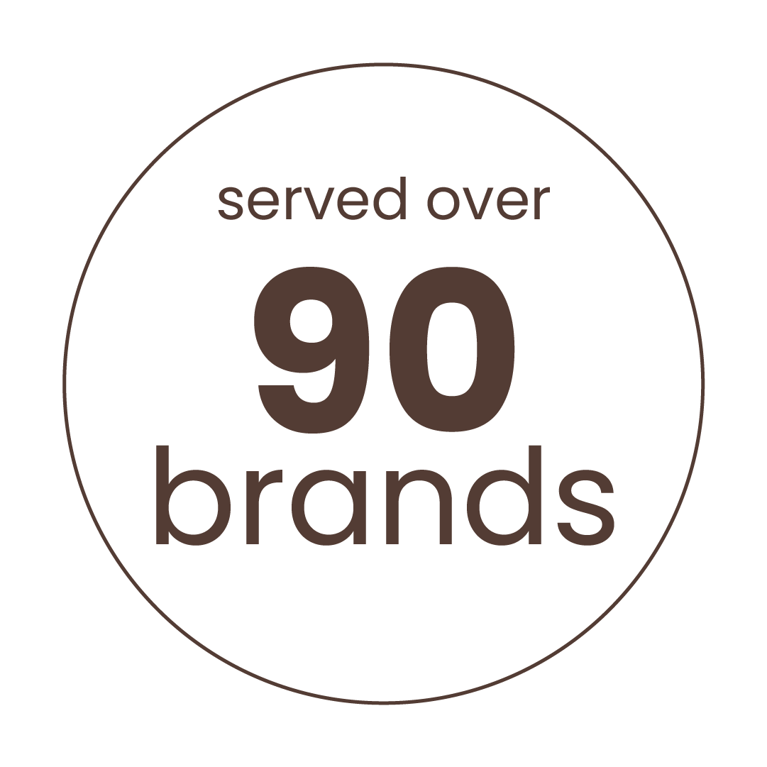 served over 90 brands